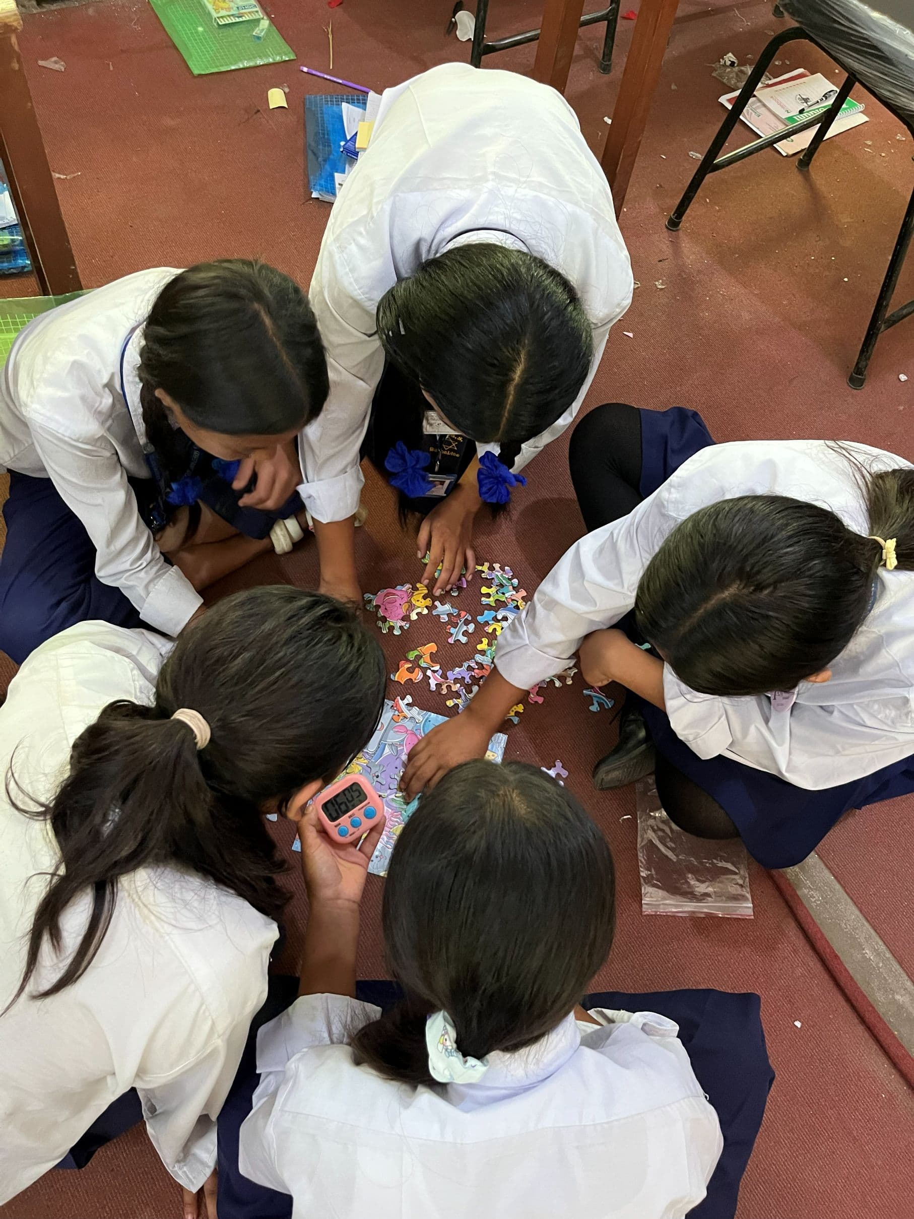Learning teamwork through play, patience and problem-solving.